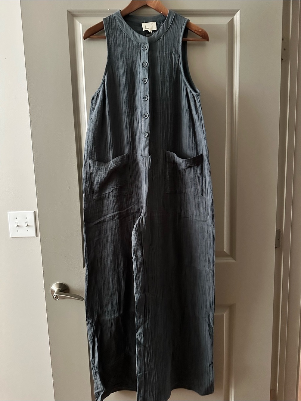A.Ren Esme wide leg jumpsuit in Navy size M NWT
